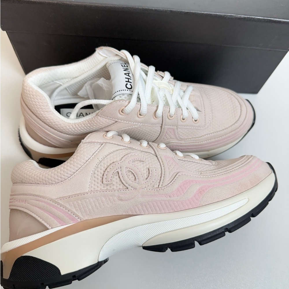Chanel Women's Pink Sneakers